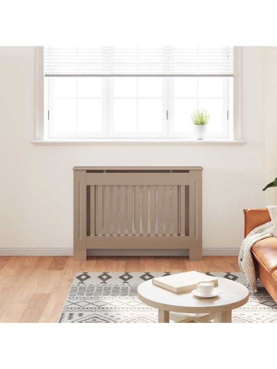 Radiatora vāks 2 pcs brūna 112 x 19 x 81.5 cm inženierijas koks