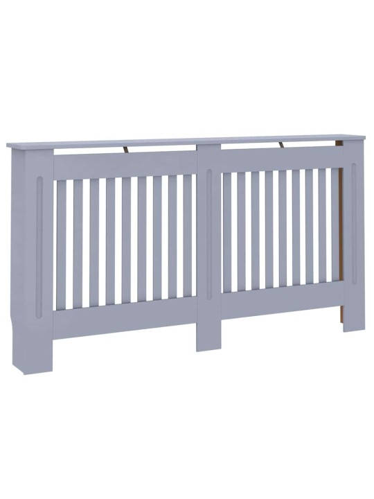 Radiatora vāks 2 pcs pelēka 152 x 19 x 81.5 cm