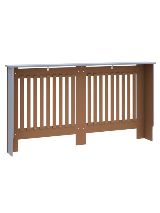 Radiatora vāks 2 pcs pelēka 152 x 19 x 81.5 cm