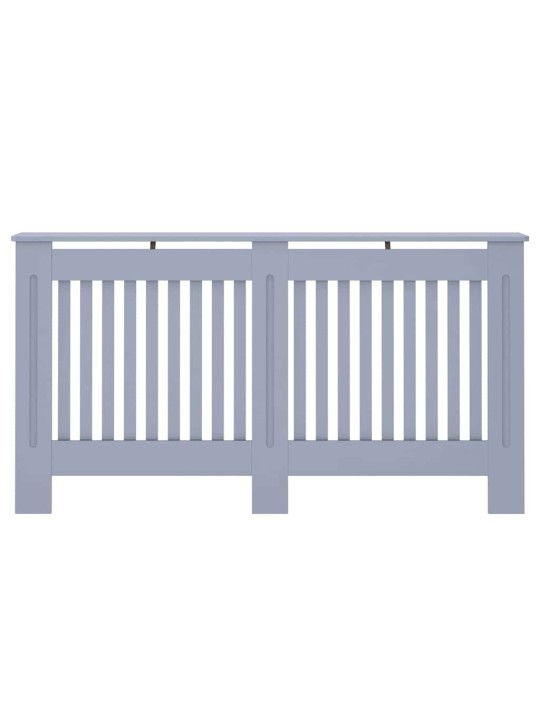 Radiatora vāks 2 pcs pelēka 152 x 19 x 81.5 cm