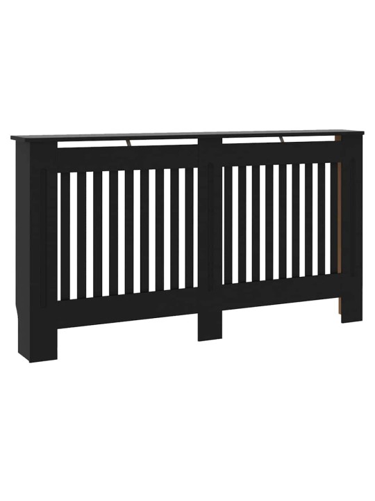 Radiatora vāks 2 pcs melna 152 x 19 x 81.5 cm inženierijas koks