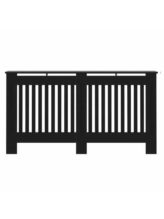 Radiatora vāks 2 pcs melna 152 x 19 x 81.5 cm inženierijas koks