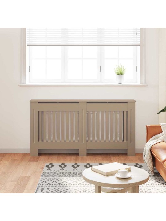 Radiatora vāks 2 pcs brūna 152 x 19 x 81.5 cm inženierijas koks