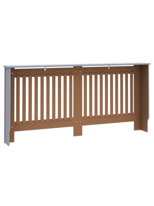 Radiatora vāks 2 pcs pelēka 172 x 19 x 81.5 cm