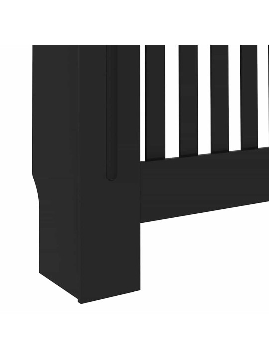 Radiatora vāks 2 pcs melna 172 x 19 x 81.5 cm inženierijas koks