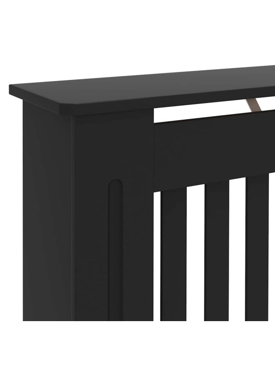 Radiatora vāks 2 pcs melna 172 x 19 x 81.5 cm inženierijas koks