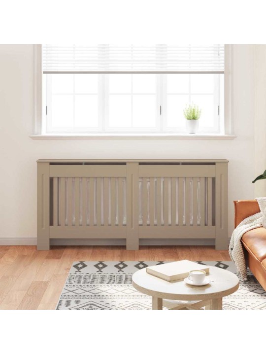 Radiatora vāks 2 pcs brūna 172 x 19 x 81.5 cm inženierijas koks