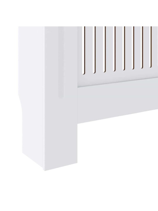 Radiatora vāks 2 pcs balts (142-205) x 20.5 x 81.5 cm