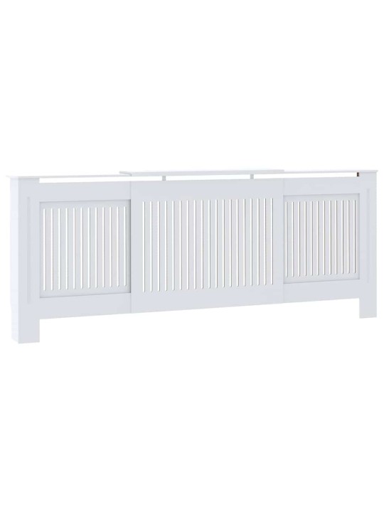 Radiatora vāks 2 pcs balts (142-205) x 20.5 x 81.5 cm