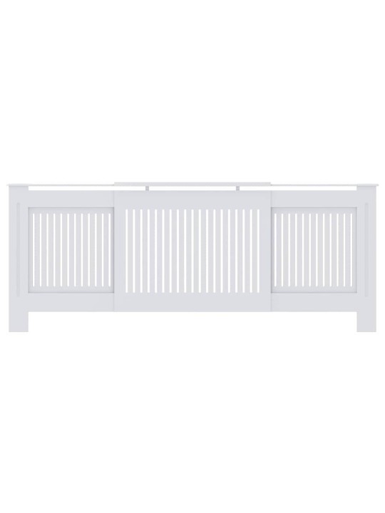 Radiatora vāks 2 pcs balts (142-205) x 20.5 x 81.5 cm