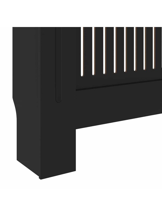 Radiatora vāks 2 pcs melna (142-205) x 20.5 x 81.5 cm