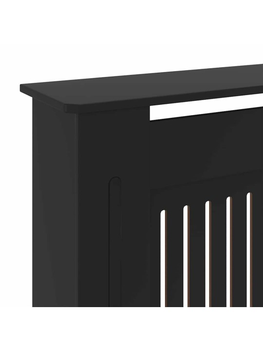 Radiatora vāks 2 pcs melna (142-205) x 20.5 x 81.5 cm