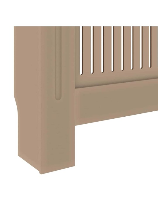 Radiatora vāks 2 pcs brūna (142-205) x 20.5 x 81.5 cm