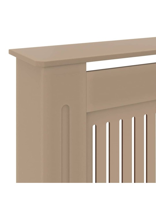 Radiatora vāks 2 pcs brūna (142-205) x 20.5 x 81.5 cm