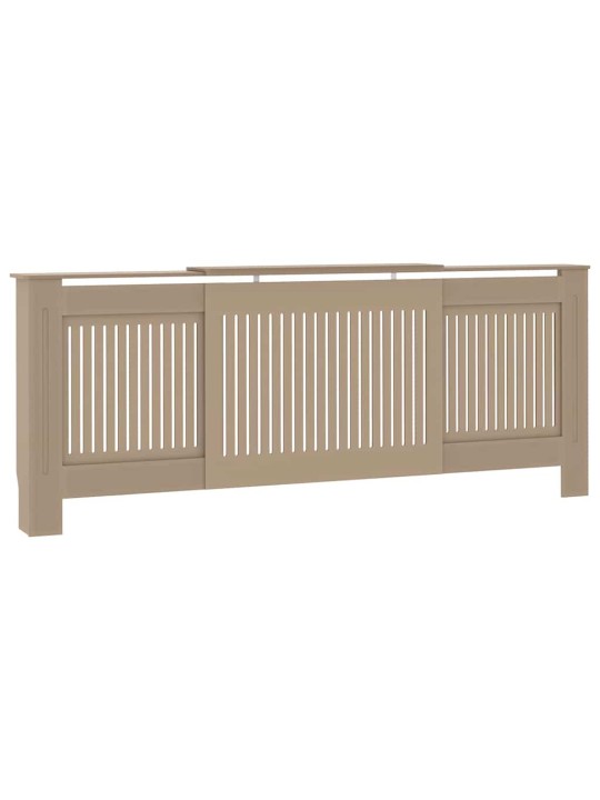 Radiatora vāks 2 pcs brūna (142-205) x 20.5 x 81.5 cm