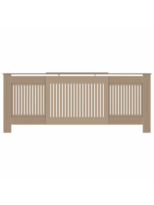 Radiatora vāks 2 pcs brūna (142-205) x 20.5 x 81.5 cm
