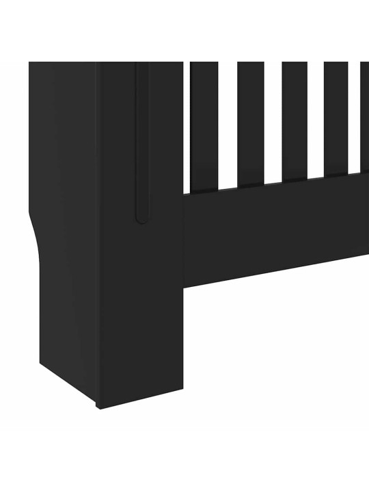 Radiatora vāks 2 pcs melna 78 x 19 x 81.5 cm inženierijas koks