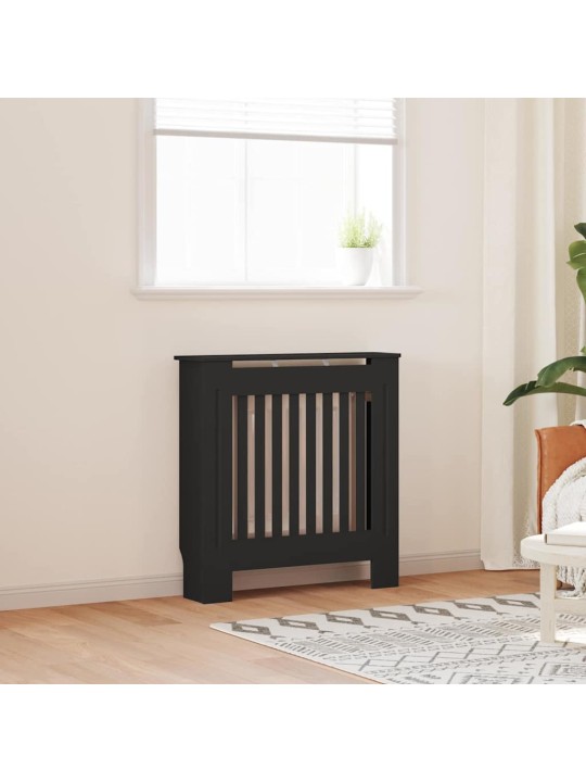 Radiatora vāks 2 pcs melna 78 x 19 x 81.5 cm inženierijas koks