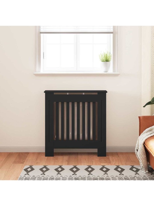 Radiatora vāks 2 pcs melna 78 x 19 x 81.5 cm inženierijas koks