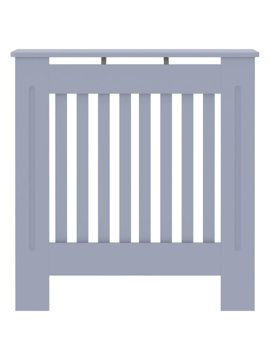 Radiatora vāks 2 pcs pelēka 78 x 19 x 81.5 cm inženierijas koks