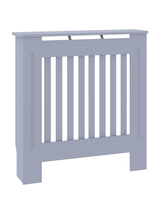 Radiatora vāks 2 pcs pelēka 78 x 19 x 81.5 cm inženierijas koks