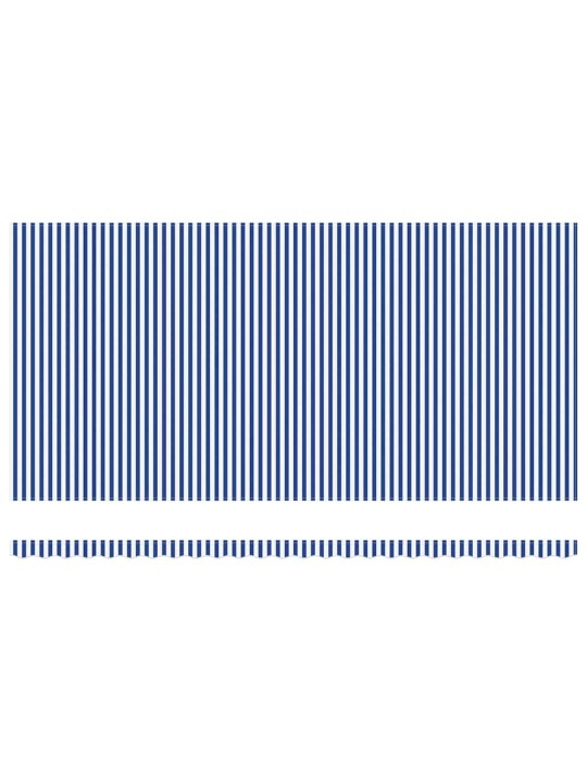 Izvelkams jumtiņš with zils un balts 6 x 3 m audums un metāls
