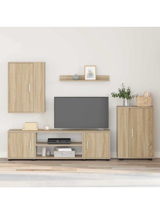 4 gabalu tv skapja komplekts 4 pcs sonomas ozola
