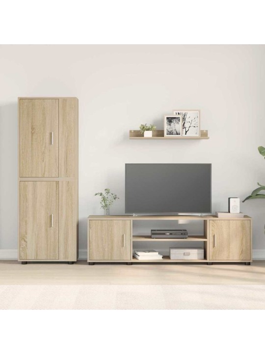 4 gabalu tv skapja komplekts 4 pcs sonomas ozola