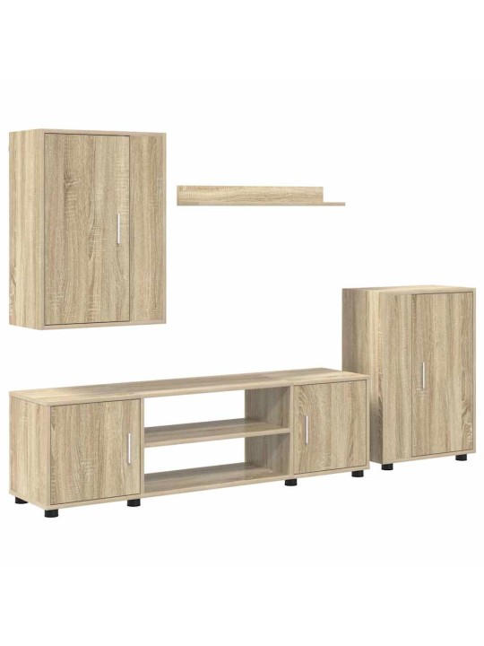 4 gabalu tv skapja komplekts 4 pcs sonomas ozola