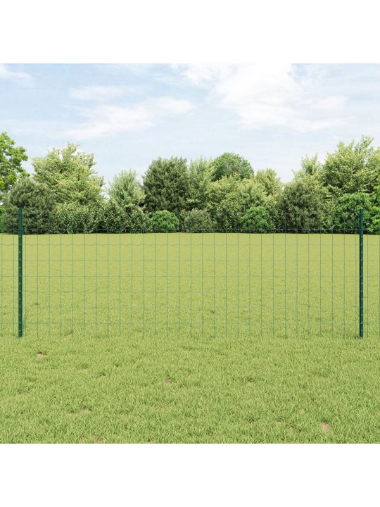 Eiropas žogs ar 5 u postes, zaļš, 0.8x10 m tērauds