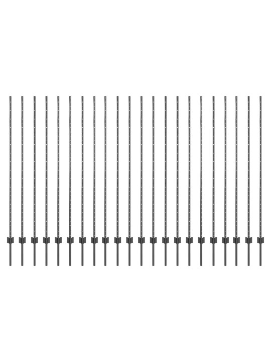 Žoga stabi 44 gb u-kanāls pelēks 200 cm tērauds
