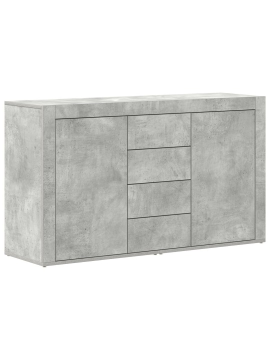 Sānu galds betona pelēks inženierijas koks 120 x 36 x 69 cm