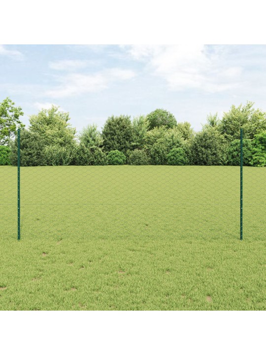 Žoga stabi 11 gab u-kanāls zaļš 120 cm tērauds