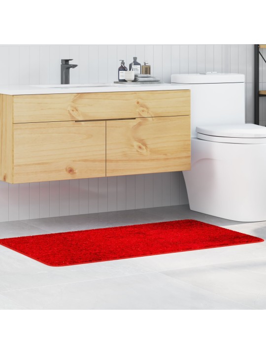 Vannas paklājs taisnstūra sarkans 70x120 cm polipropilēns neslīdošs