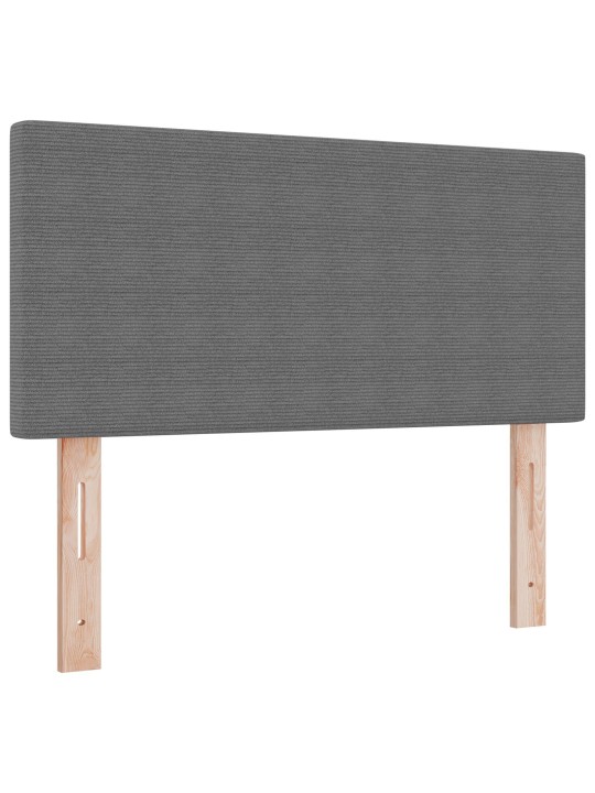 Led galvas balsts - vienkāršs dizains, gaiši pelēks, 80 cm garš, samta audums