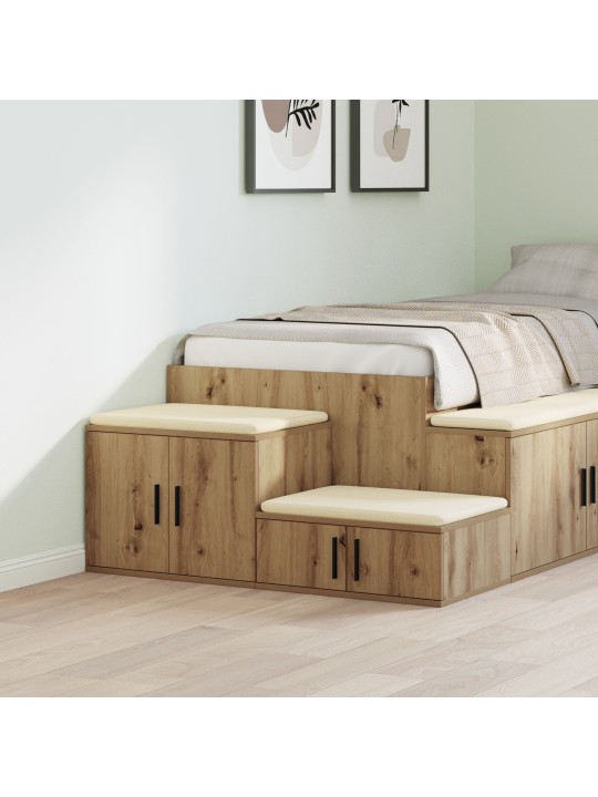 Uzglabāšanas skapītis arhitektūras ozols 118x41x40 cm inženierijas koks