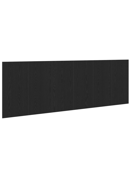 Melnā ozola sienas gultas galvgalis 240x1.5x80 cm izgatavots no inženierijas koka