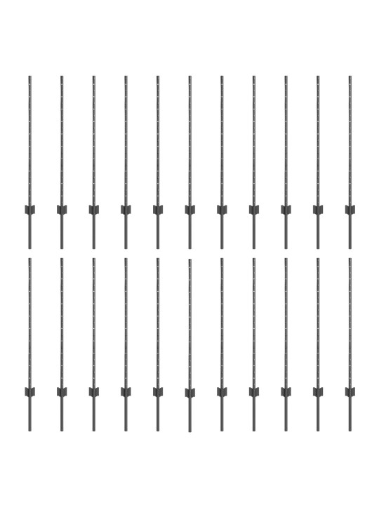 Žoga stabi 44 gab. u-kanālu pelēki 140 cm tērauda