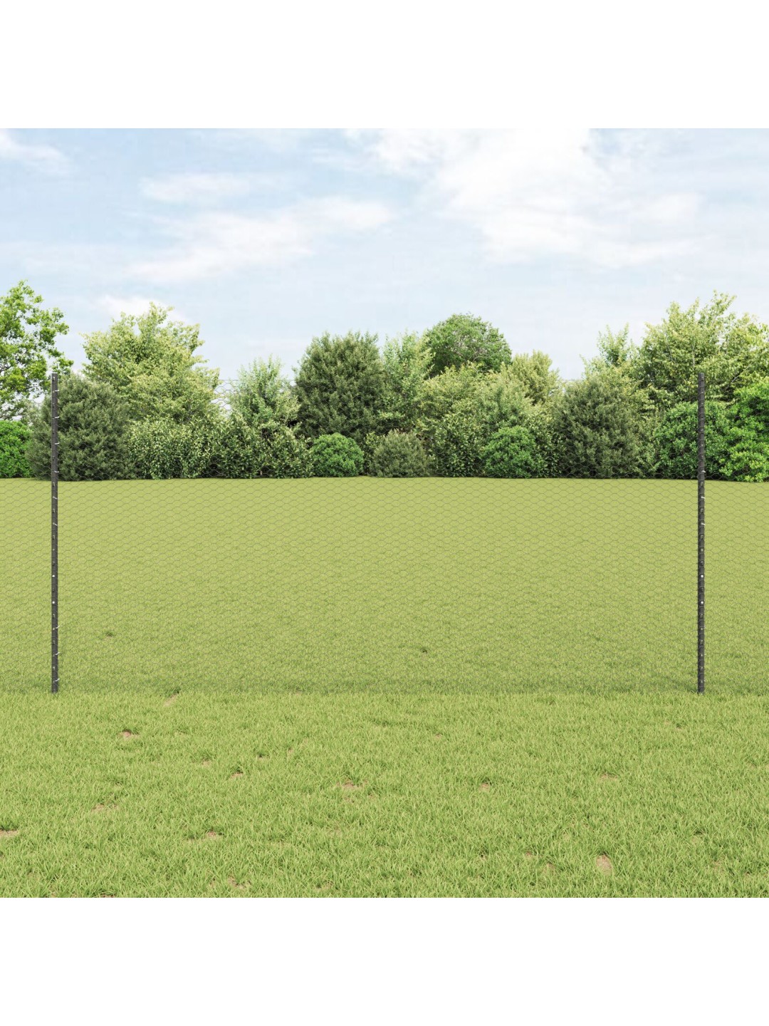 Žoga stabi 10 gabalu u-kanāls pelēks 120 cm tērauds