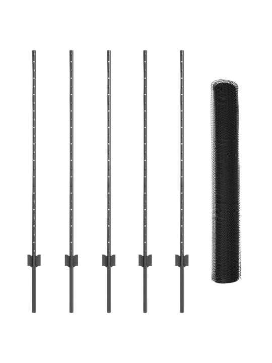Žoga stabi 10 gabalu u-kanāls pelēks 120 cm tērauds
