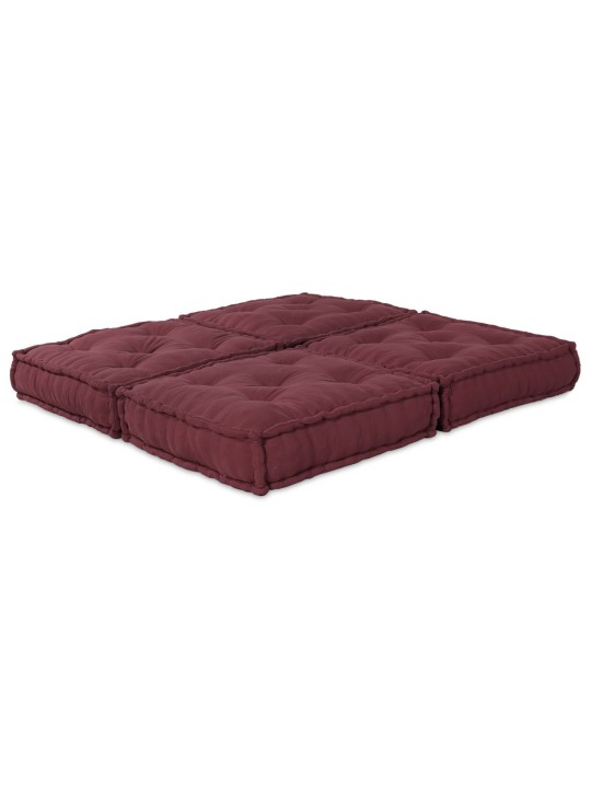 Moduļa pufas 2 gab. bordo audums