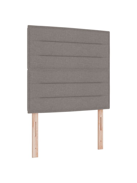 Gultas galvgaļa līniju dizains pelēkbrūns 90 cm audums