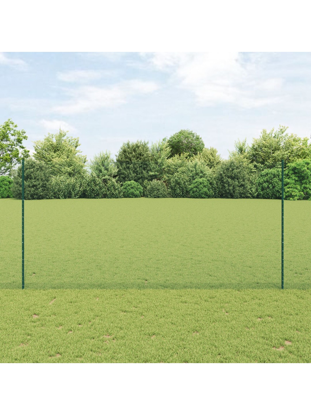 Žoga stabi 11 gab u-kanāls zaļš 160 cm tērauds