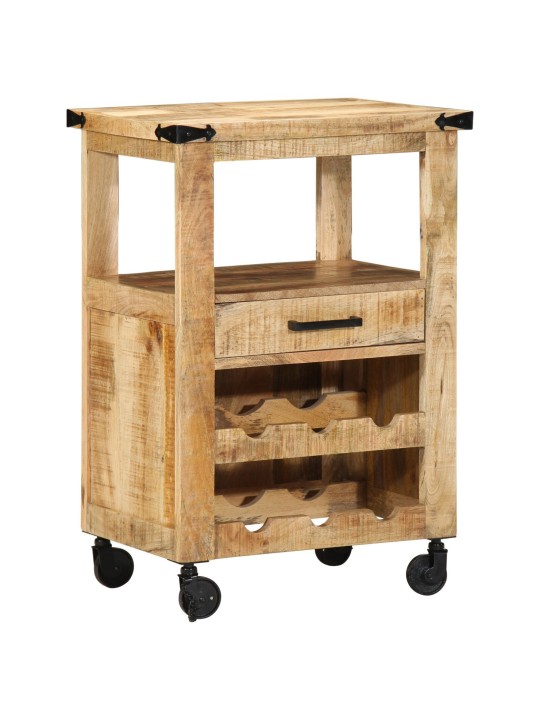 Virtuves rati 55x40x80 cm masīvkoks no raupja mangas