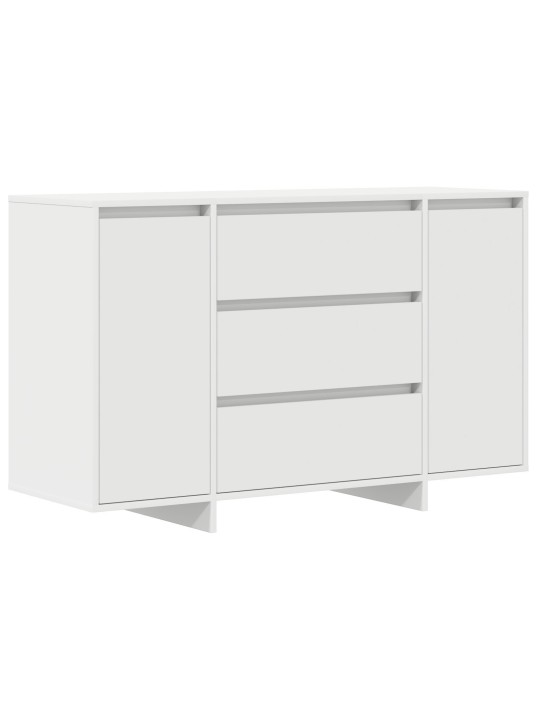 Sānu galds balts 120x41x75 cm inženierijas koks