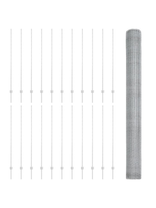 Žogu stabi 22 gab. u-kanāls 160 cm galvanizēts tērauds