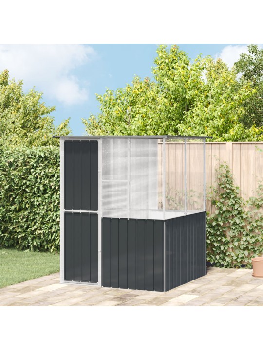 Putnu būris antracīts 215x78x200 cm galvanizēts tērauds