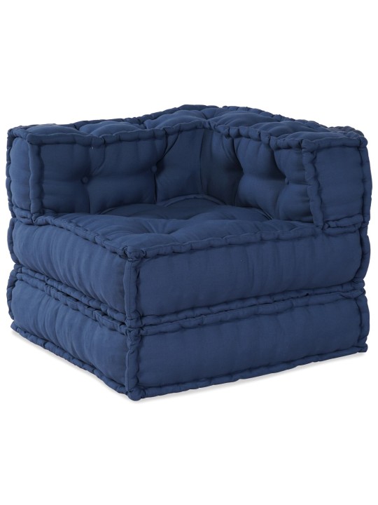 Modulārie poufi 2 gab. indigo audums