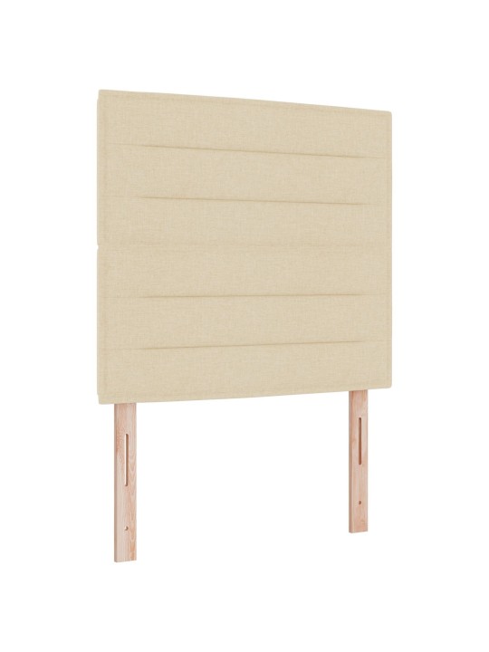 Gultas galvgalis līniju dizains krēmkrāsas 80 cm audums