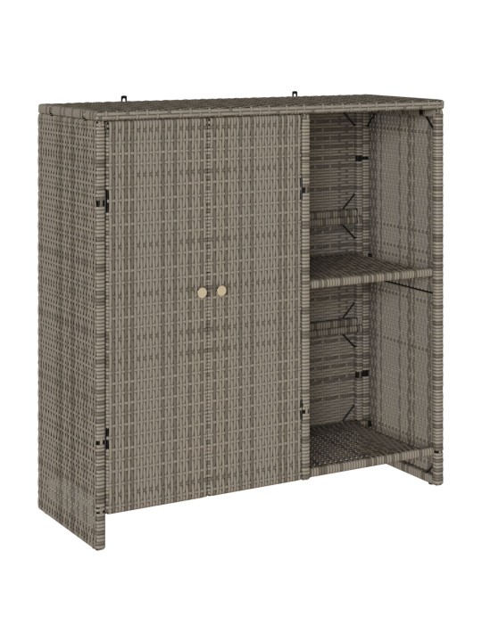 Uzglabāšanas skapis pelēks 100x36x102 cm rotangpalma